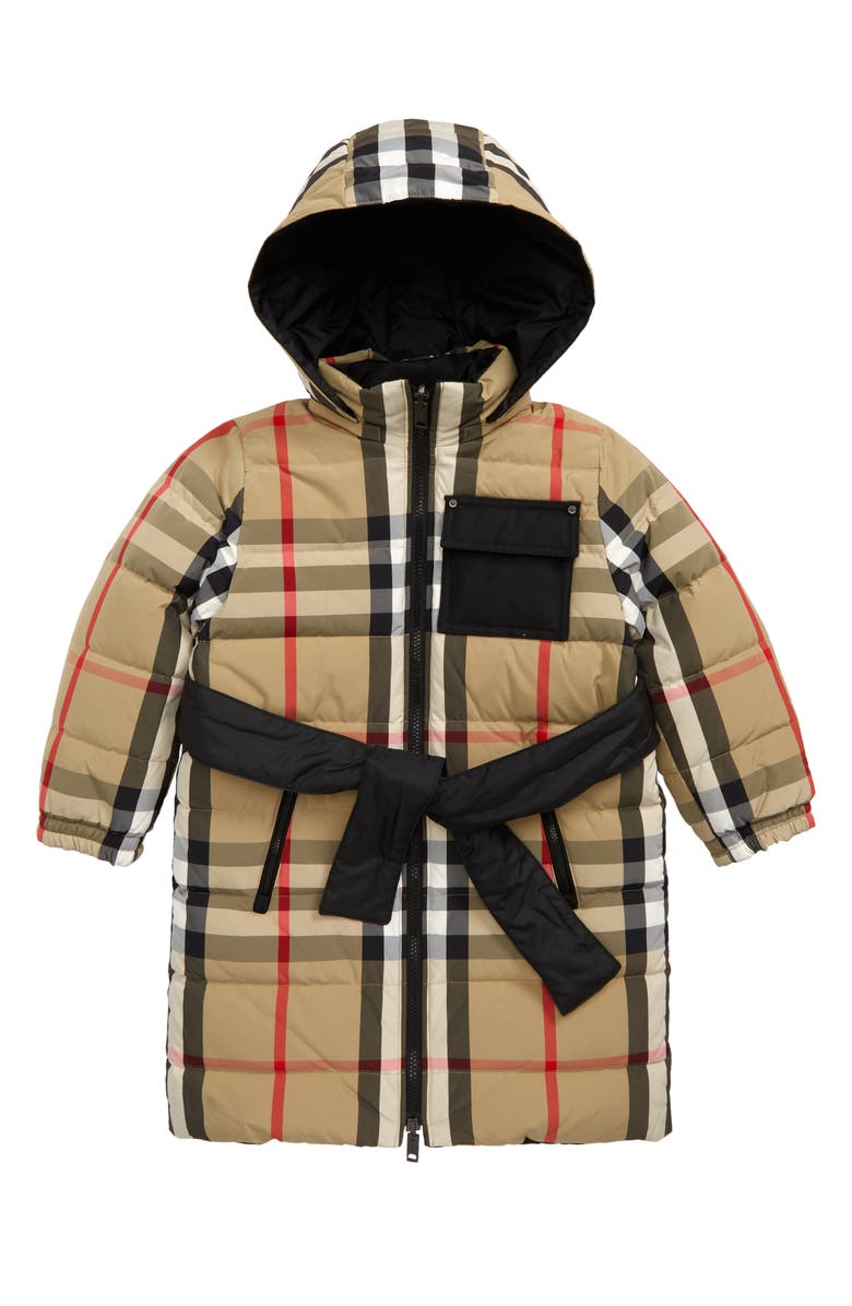 Burberry Kids' Hester Reversible Down Parka, Main, color, 