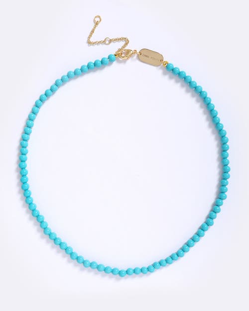 Emma Pills Enamel Beads Necklace In Blue