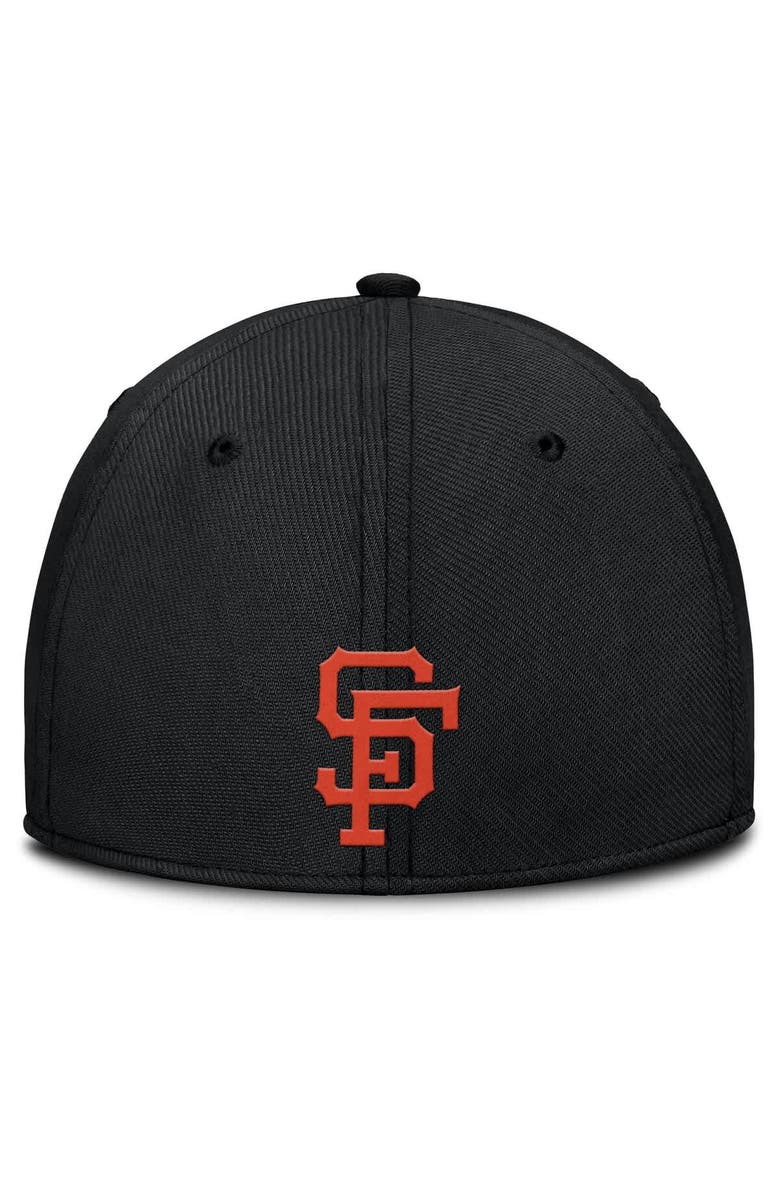 Nike Men's Nike Gray/Black San Francisco Giants Rise Swoosh Performance Flex Hat, Alternate, color, Gray