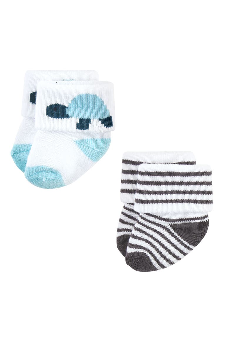 Cushioned Terry 8-Pair Sock Set, Alternate, color, Sea Creatures 8-Pack