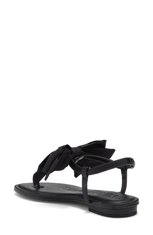 Karl Lagerfeld Paris Cristi Bow Sandal In Black