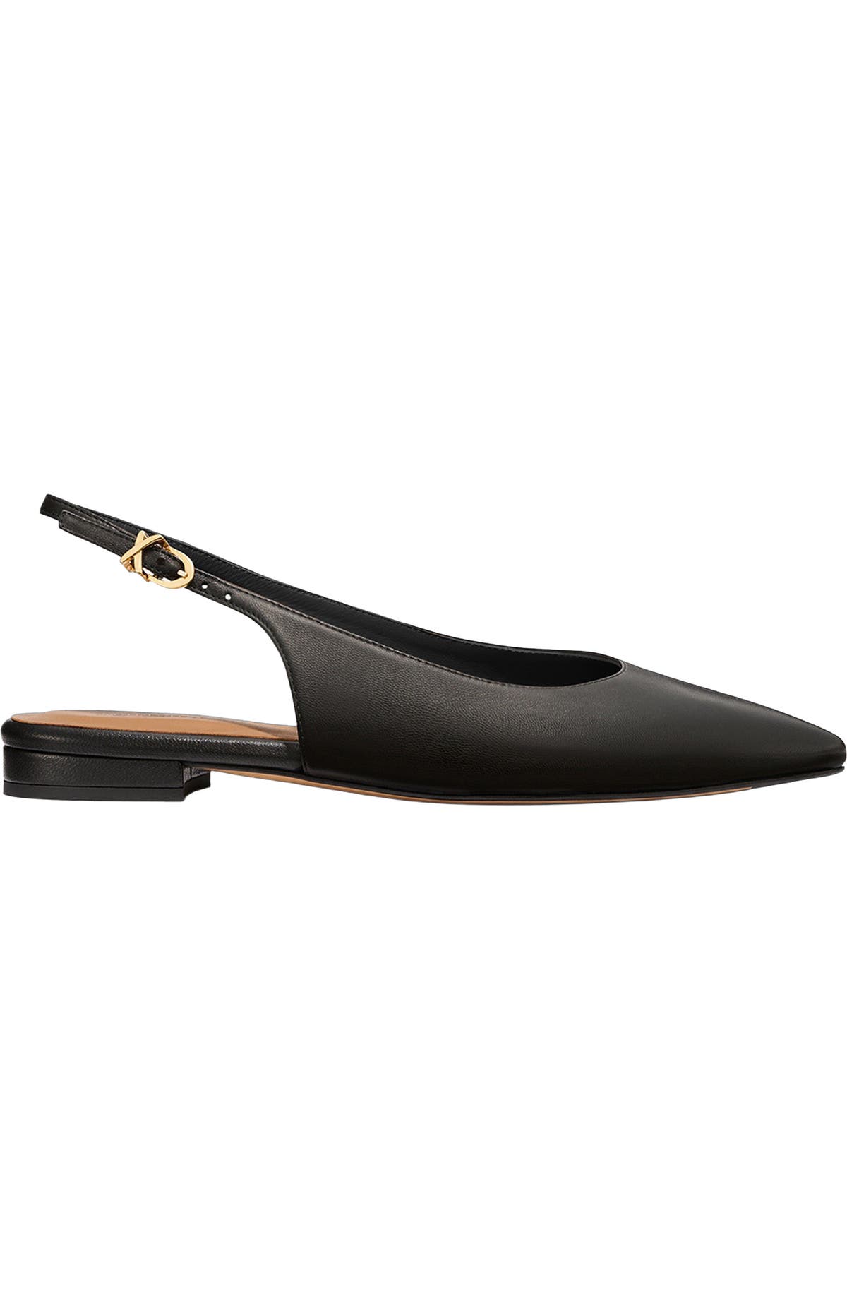 Margaux The Elise pointed-toe nappa leather slingback side view