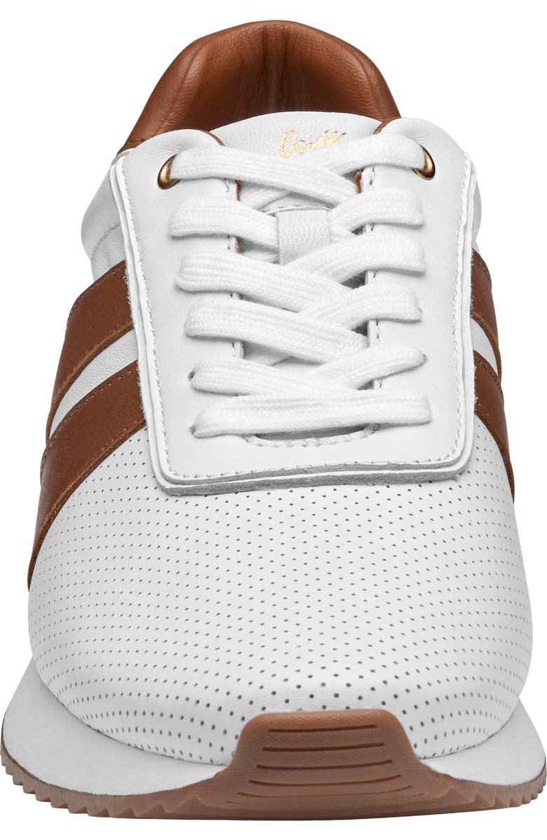 Johnston & Murphy Morgan Sneaker, Alternate, color, White/ Tan Full Grain