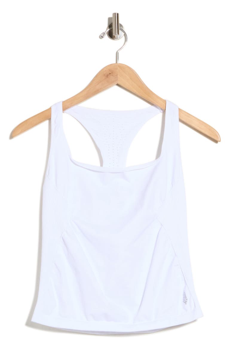 Good Karma Long Performance Tank, Alternate, color, WHITE