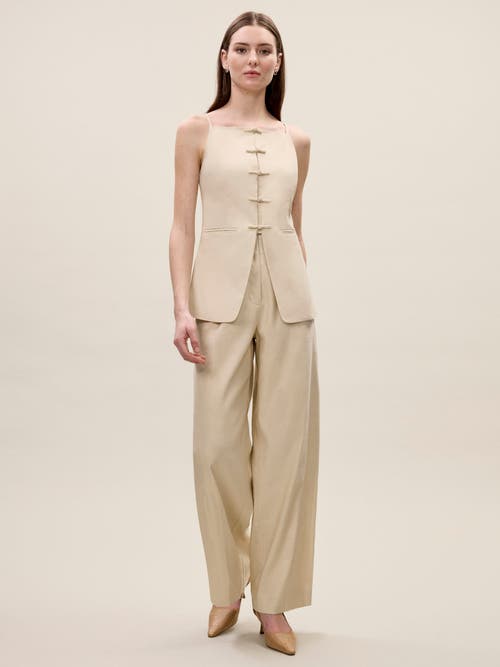 REBECCA TAYLOR REBECCA TAYLOR BEATRICE STRETCH LINEN PANT