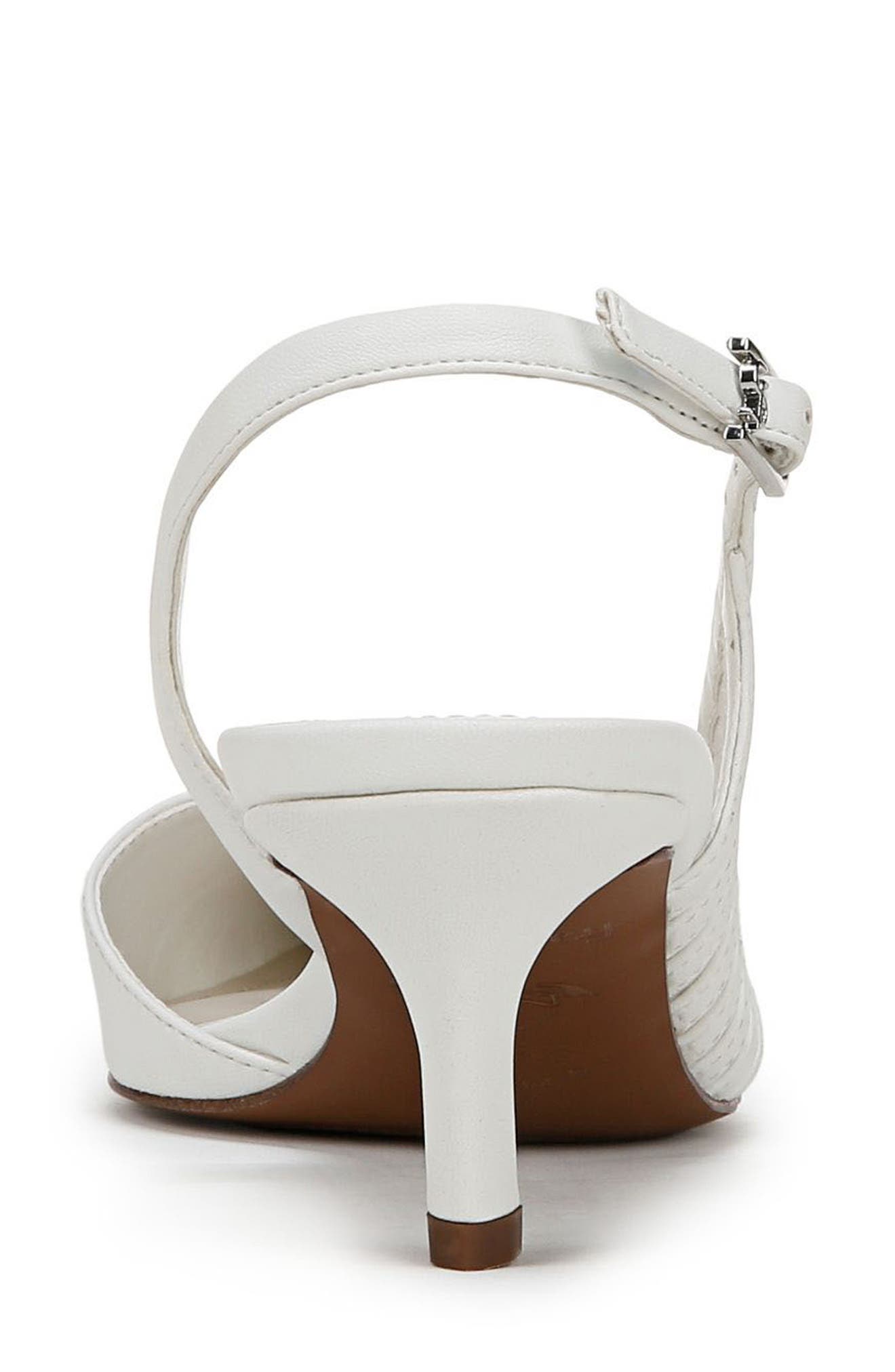 Franco Sarto Karina Slingback Pump, Alternate, color, Bright White