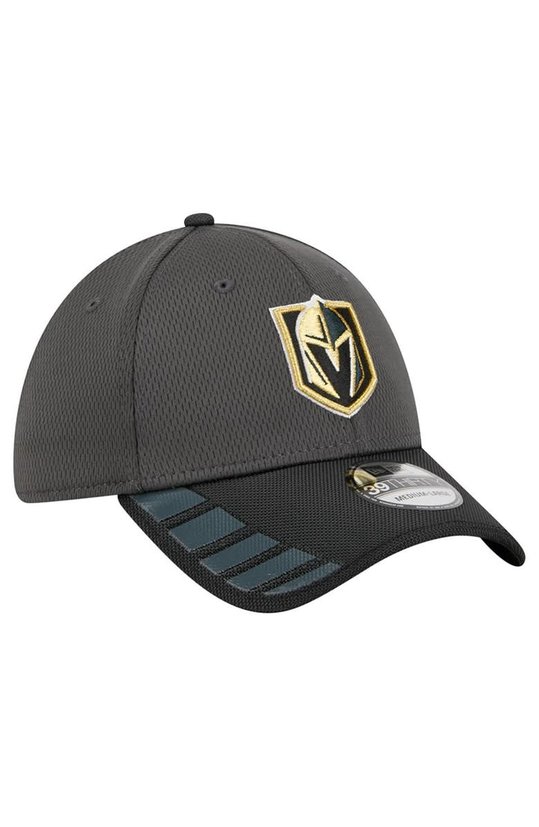 New Era Men
s New Era  Gray Vegas Golden Knights Visor Hit 39THIRTY Flex Hat, Alternate, color, Gray