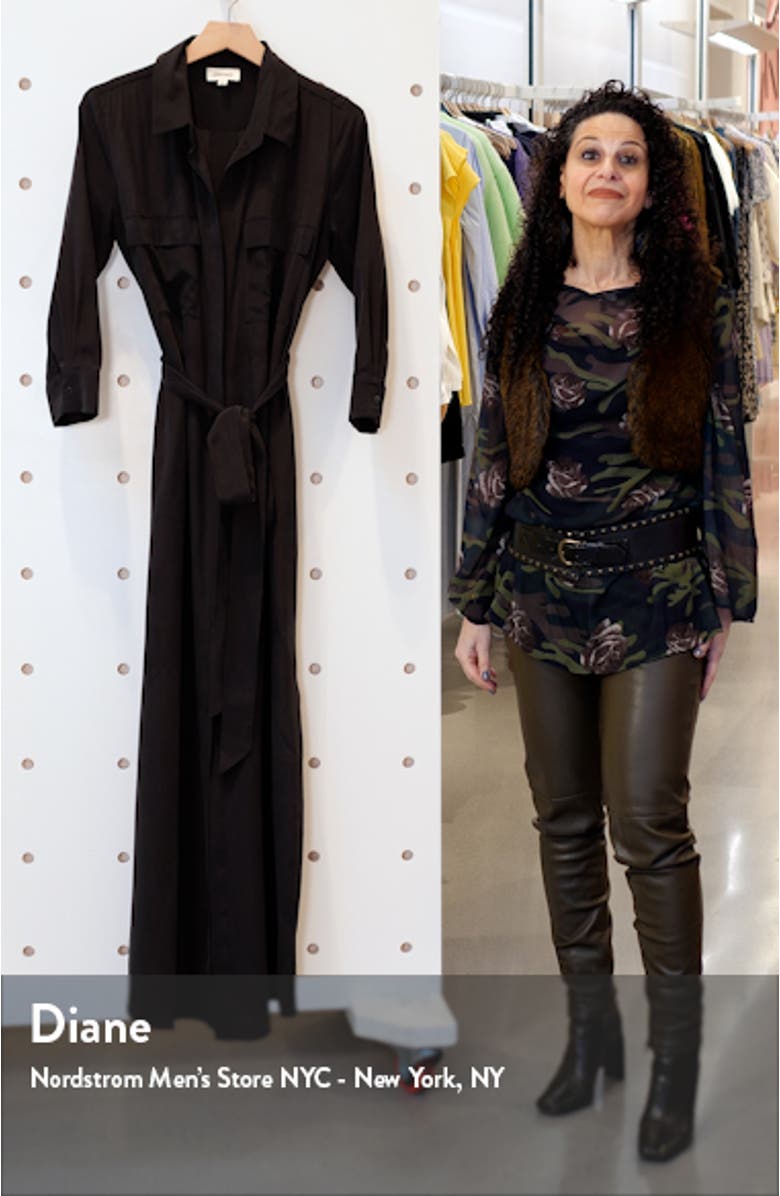 Cameron Silk Shirtdress, sales video thumbnail