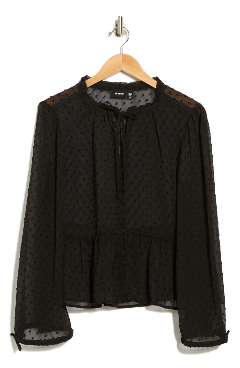 RDI Swiss Dot Top, Alternate, color, Black