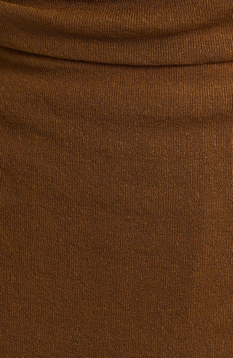 Proenza Schouler Golda Long Sleeve Jersey Top, Alternate, color, Tobacco