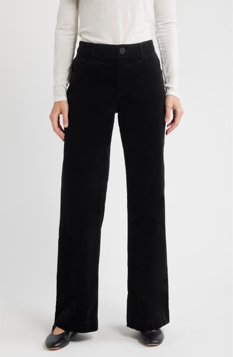 Sam High Waist Wide Leg Corduroy Pants (Regular & Petite)