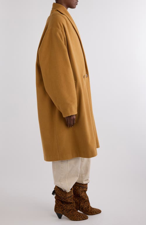 Isabel Marant Elise Wool Blend Coat In Brown