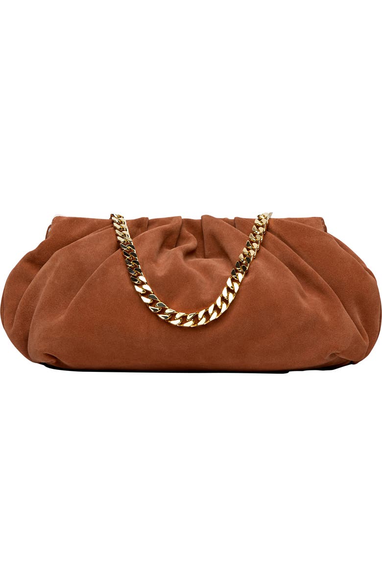 LISELLE KISS Julie Suede Clutch, Main, color,