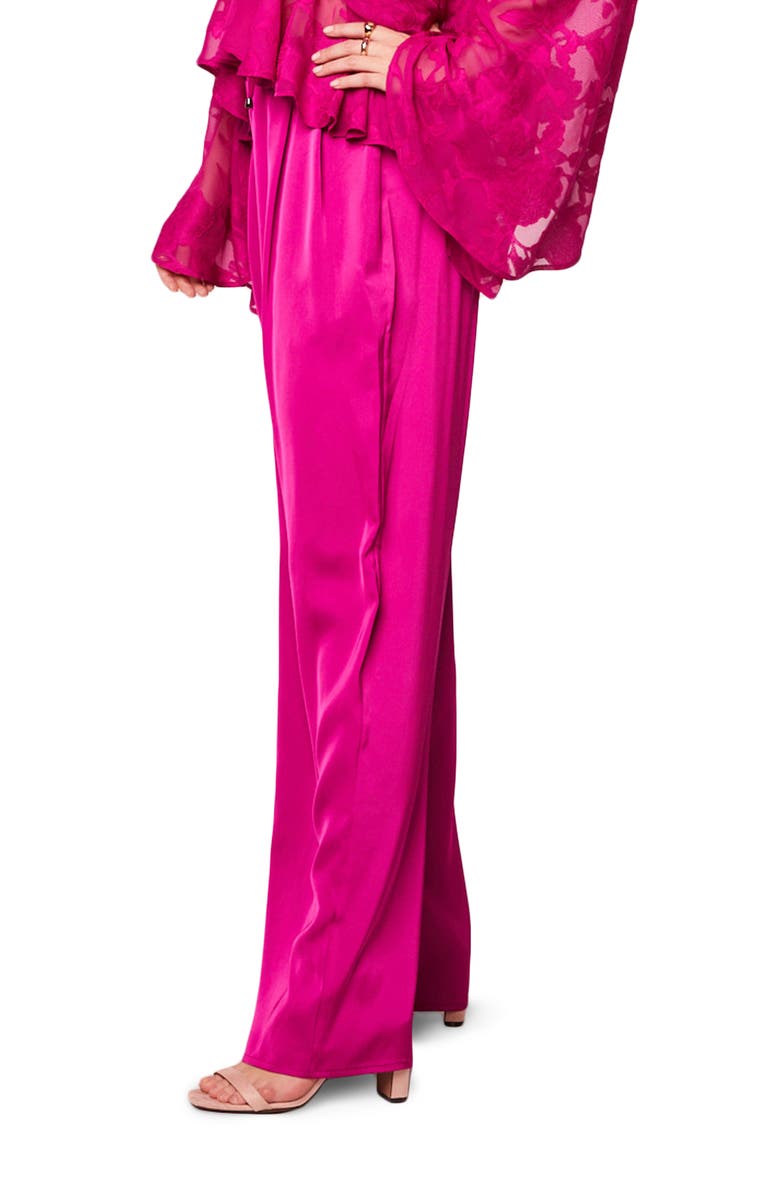 band of the free Angie Wide Leg Satin Pants, Alternate, color, 