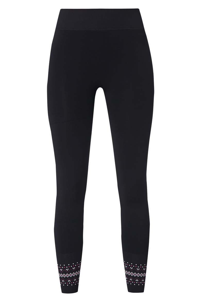 Fairisle Novelty Print Base Leggings, Alternate, color, BLACK SKI FAIR ISLE JACQUARD