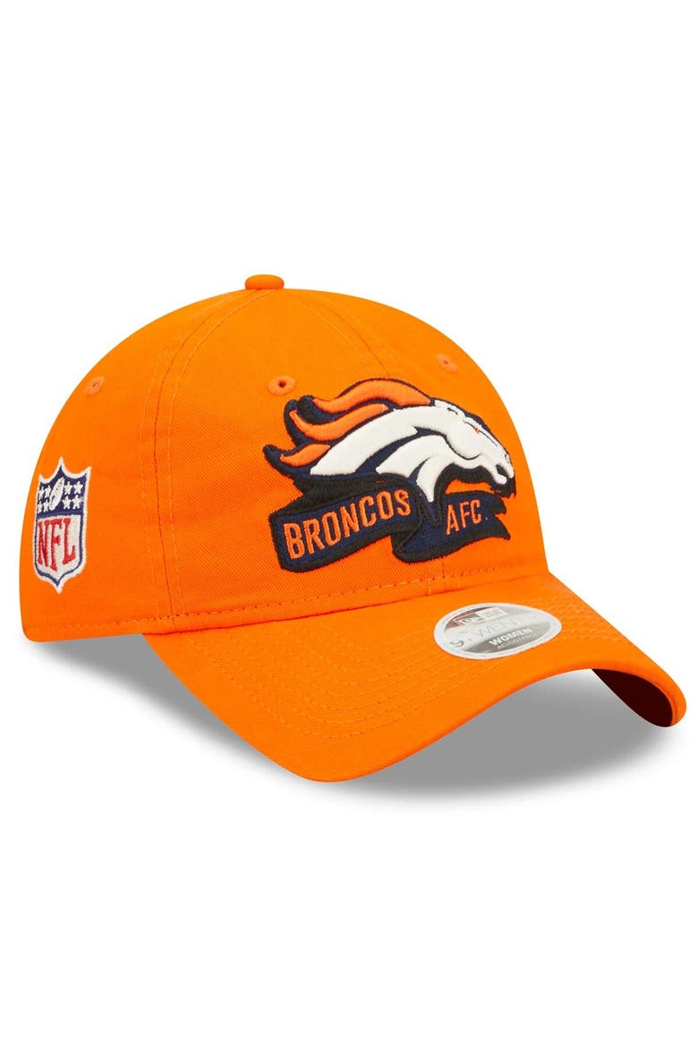 Women's New Era Orange Denver Broncos 2022 Sideline Adjustable 9TWENTY Hat, Main, color, Orange