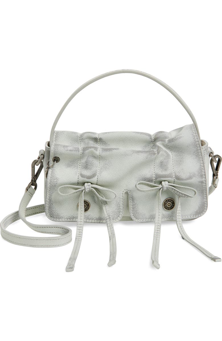 Acne Studios Micro Multipocket Aged Leather Crossbody Bag, Main, color,