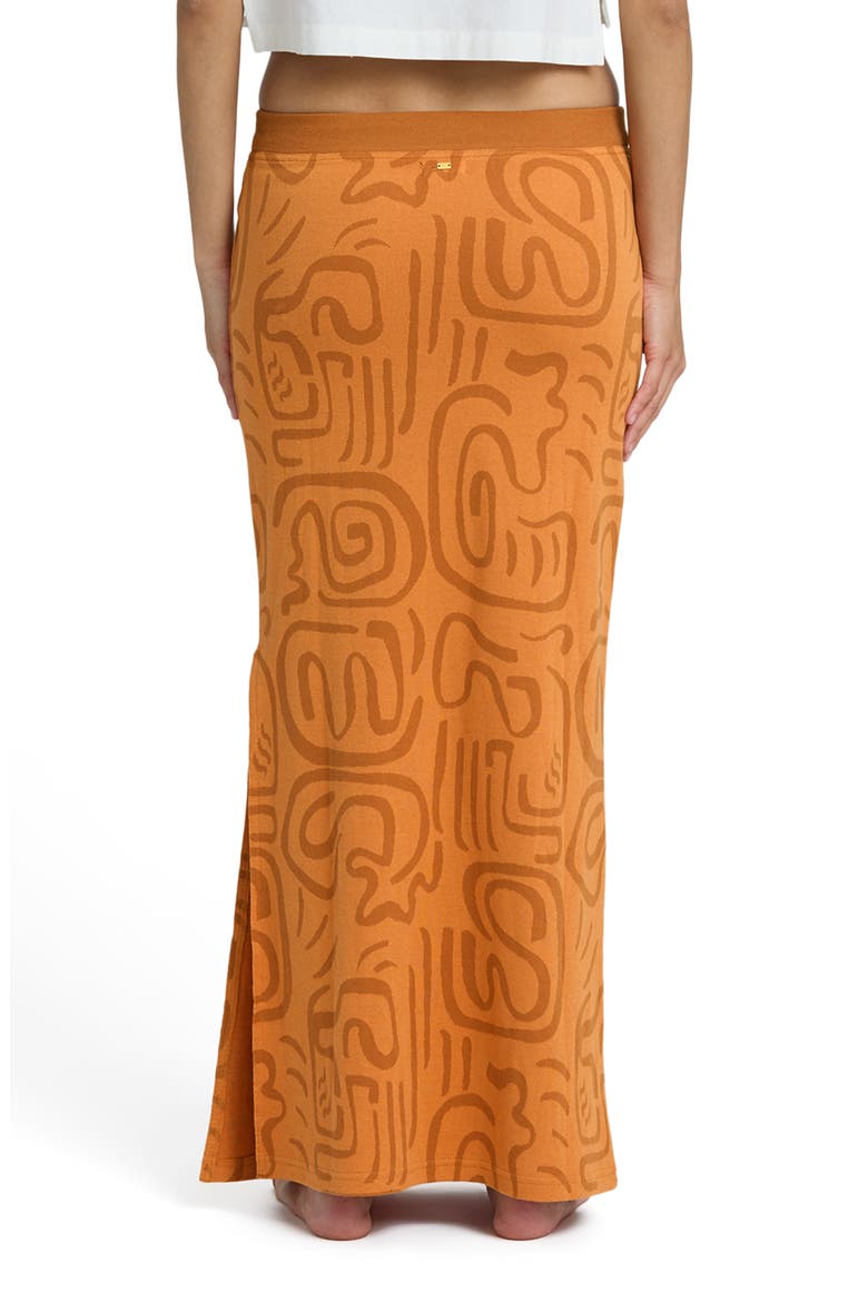 Embers Drawstring Maxi Skirt, Alternate, color, TANGERINE