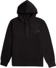 G-STAR Script Logo Organic Cotton Blend Quarter Zip Hoodie