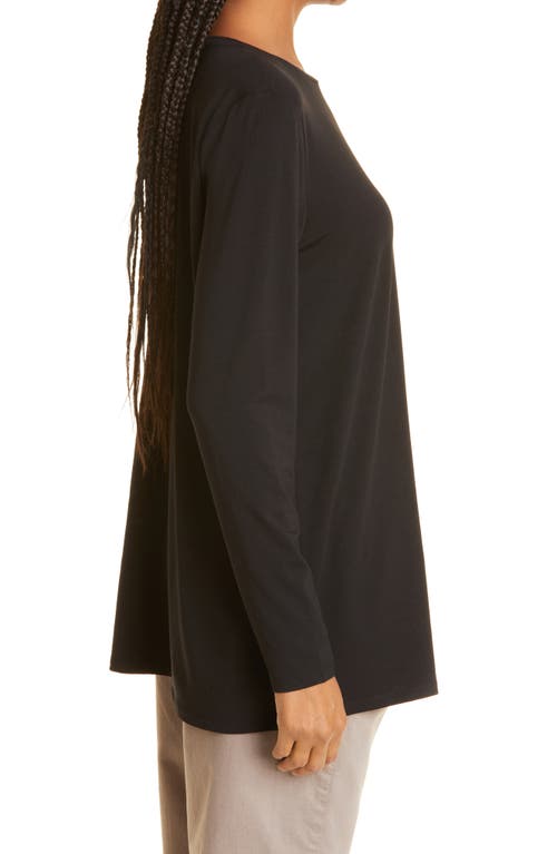 Eileen Fisher Jersey Tunic In Black