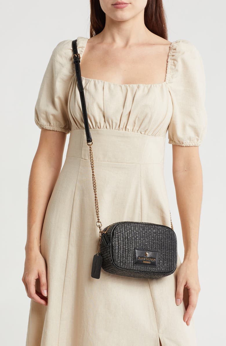 Kurt Geiger London Small Chiswick Woven Camera Crossbody Bag, Alternate, color,