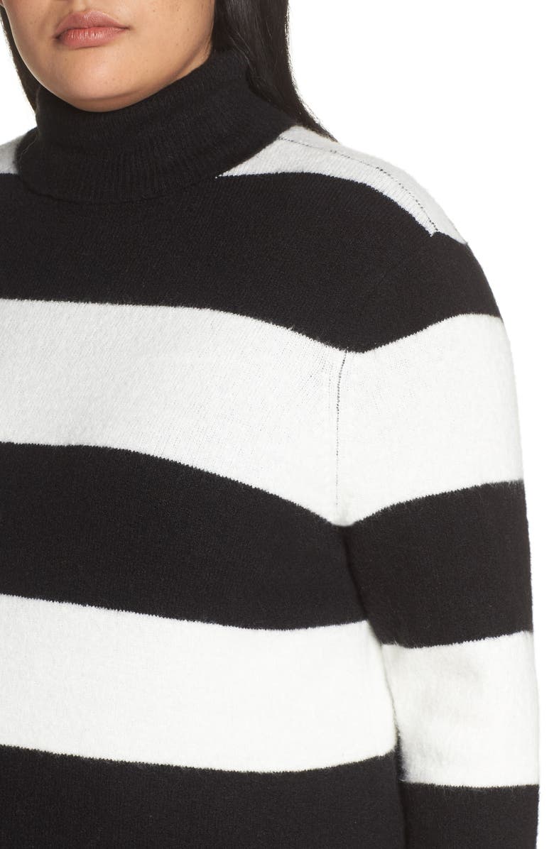 Halogen<sup>®</sup> x Atlantic-Pacific Stripe Turtleneck Sweater, Alternate, color, 
