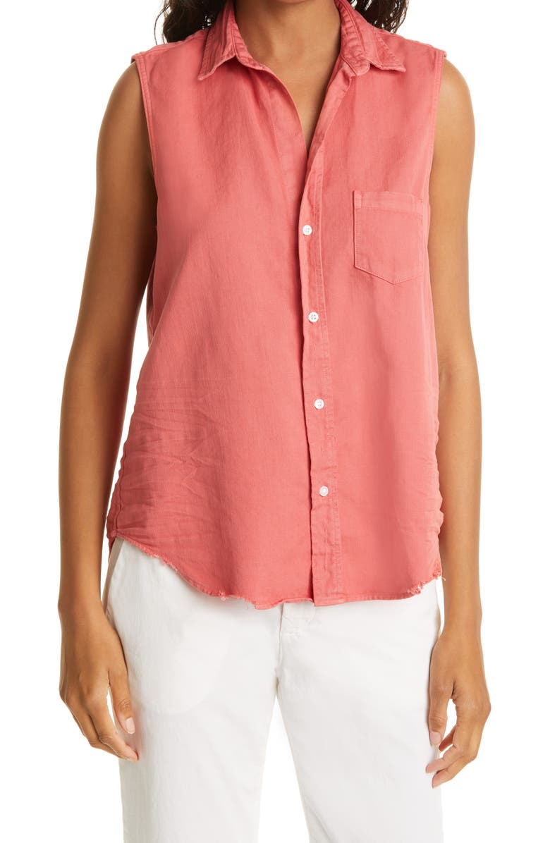 Frank & Eileen Fiona Sleeveless Button-Up Shirt, Main, color,