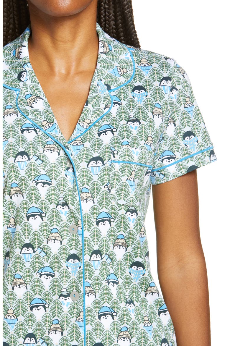 The Pings Short Pajamas, Alternate, color, GREEN