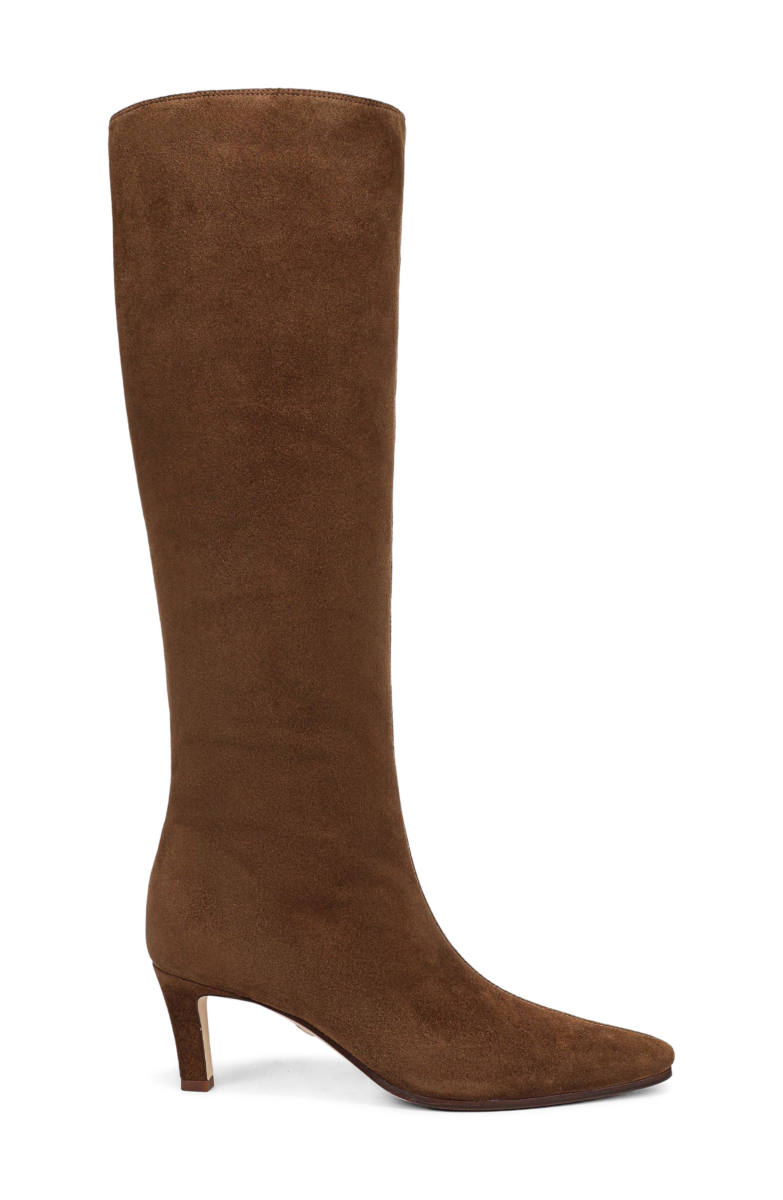 Aisla Knee High Boot, Alternate, color, CHESTNUT SUEDE