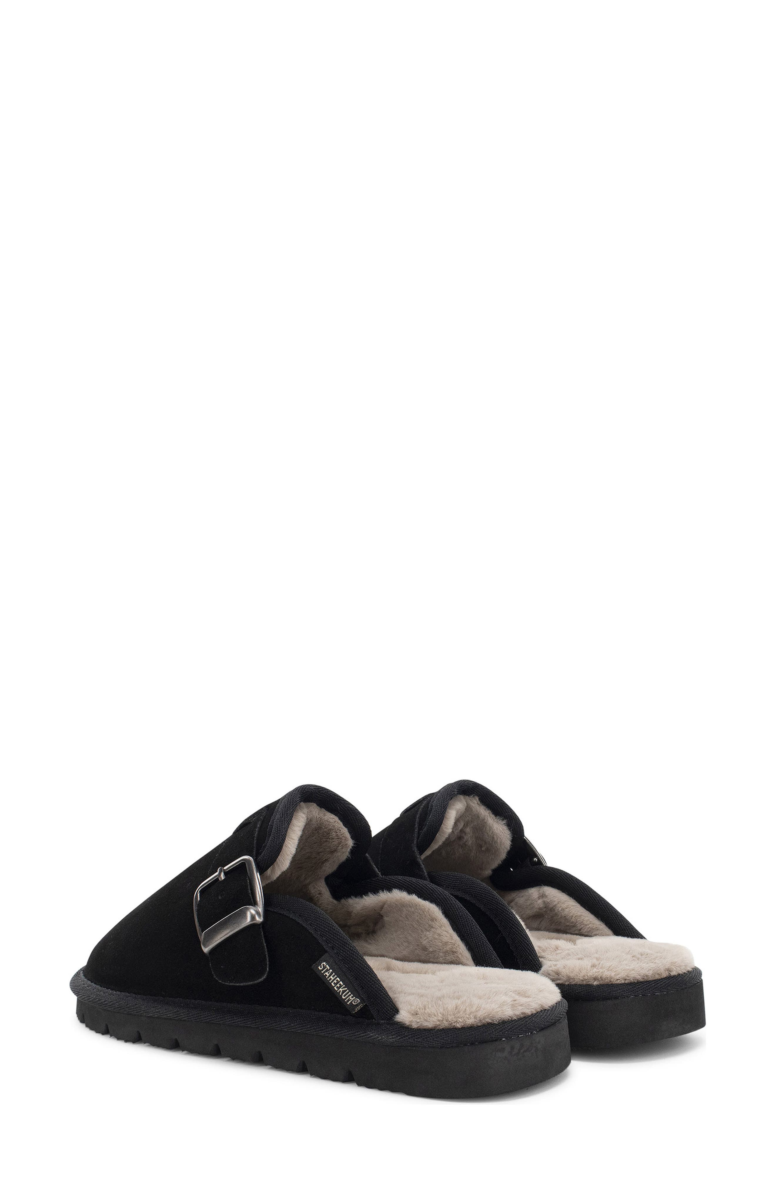 Chelan Leather Clog, Alternate, color, BLACK