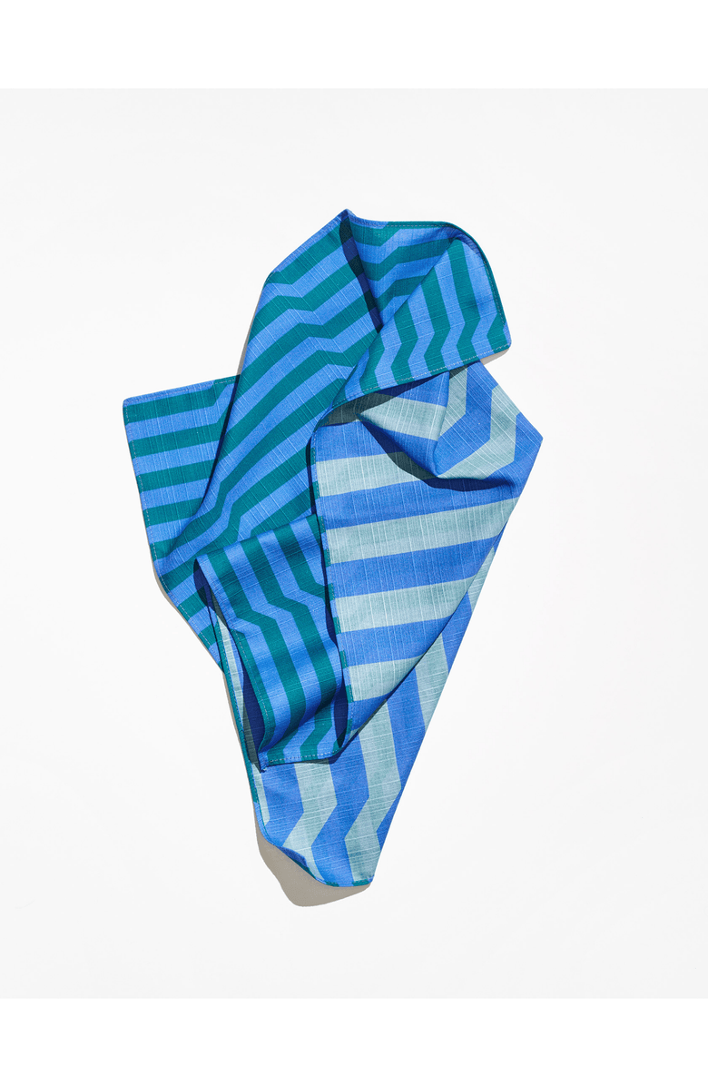 Tortuga Forma Stripe Dinner Napkins - High Season Set of 4, Alternate, color, Marine