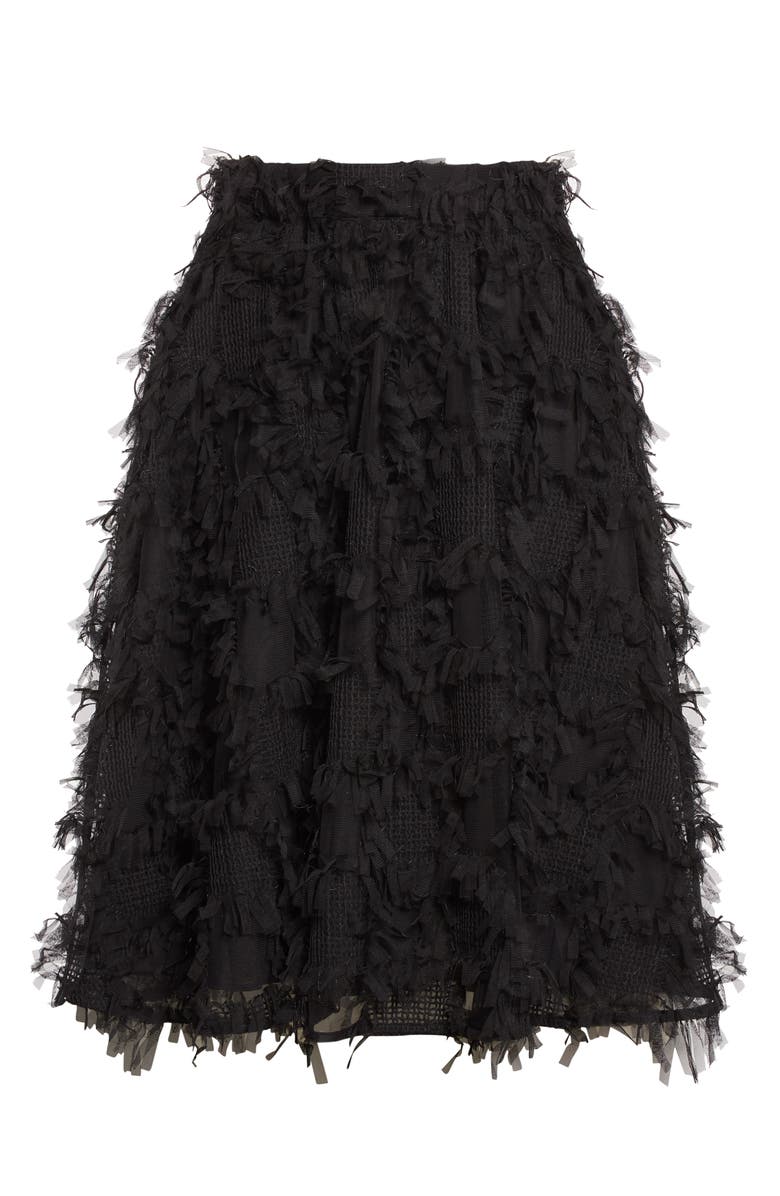 Baum und Pferdgarten Sirella Mesh Fringe Skirt, Alternate, color, Black