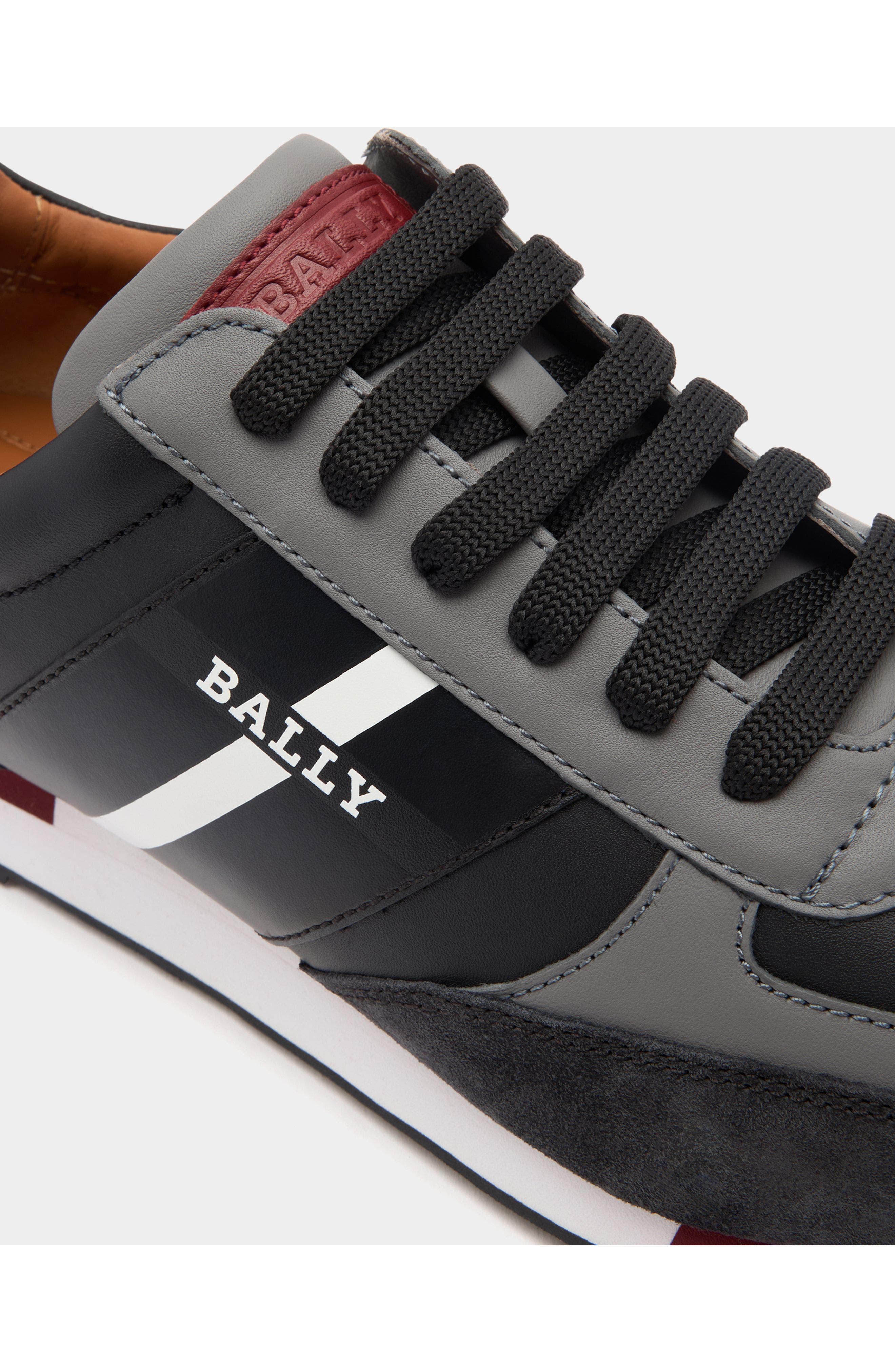 Bally Sneaker in Calf Leather, Alternate, color, Black