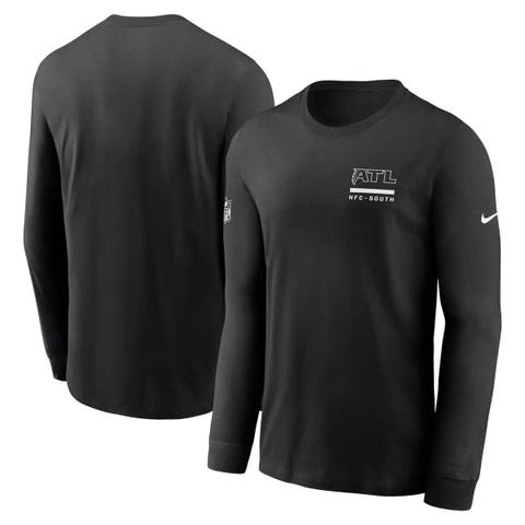 Men's Nike Black Atlanta Falcons Sideline Performance Long Sleeve T-Shirt