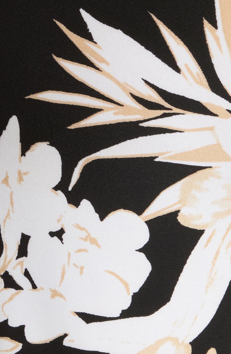 AK ANNE KLEIN Print Knit Crop Wide Leg Pants, Alternate, color, Anne Black Multi