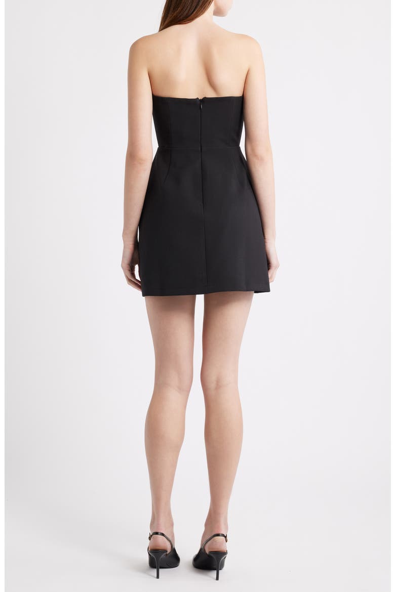 The Ultimate Muse Strapless Minidress with Pockets, Alternate, color, BLACK