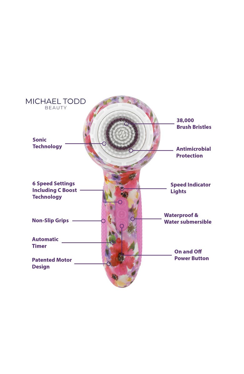 MICHAEL TODD BEAUTY Soniclear Elite Face and Body Cleansing System, Alternate, color, A Light, Bright Red Shade.