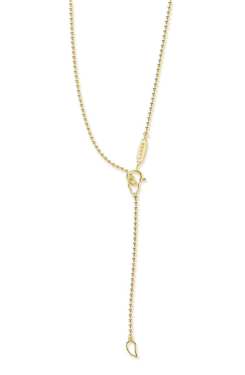 LAGOS Meridian 18K Gold & Diamond Circle Pendant Necklace, Alternate, color, Diamond