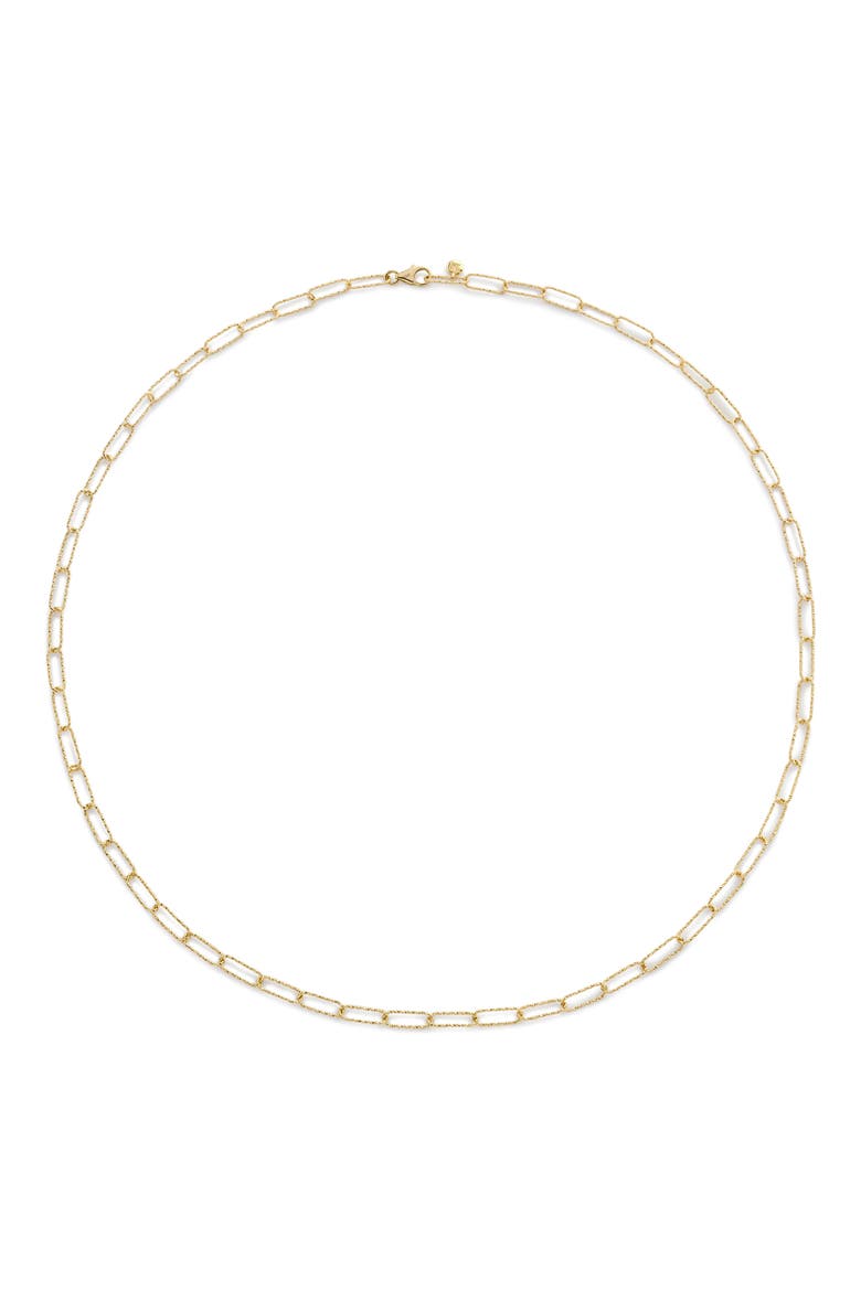 Alta Textured Chain Link Necklace, Main, color, 14KT SOLID GOLD