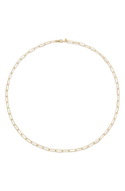 Alta Textured Chain Link Necklace