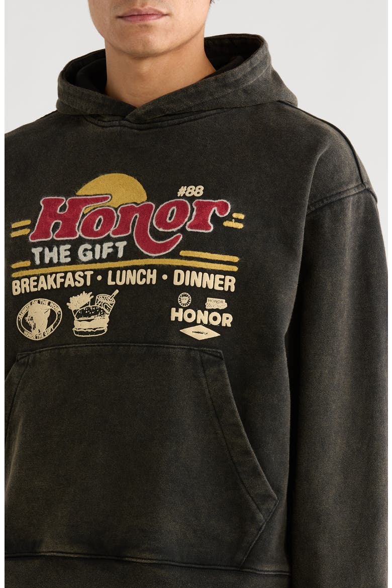 Honor Dinning Embroidered Hoodie, Alternate, color, GREY
