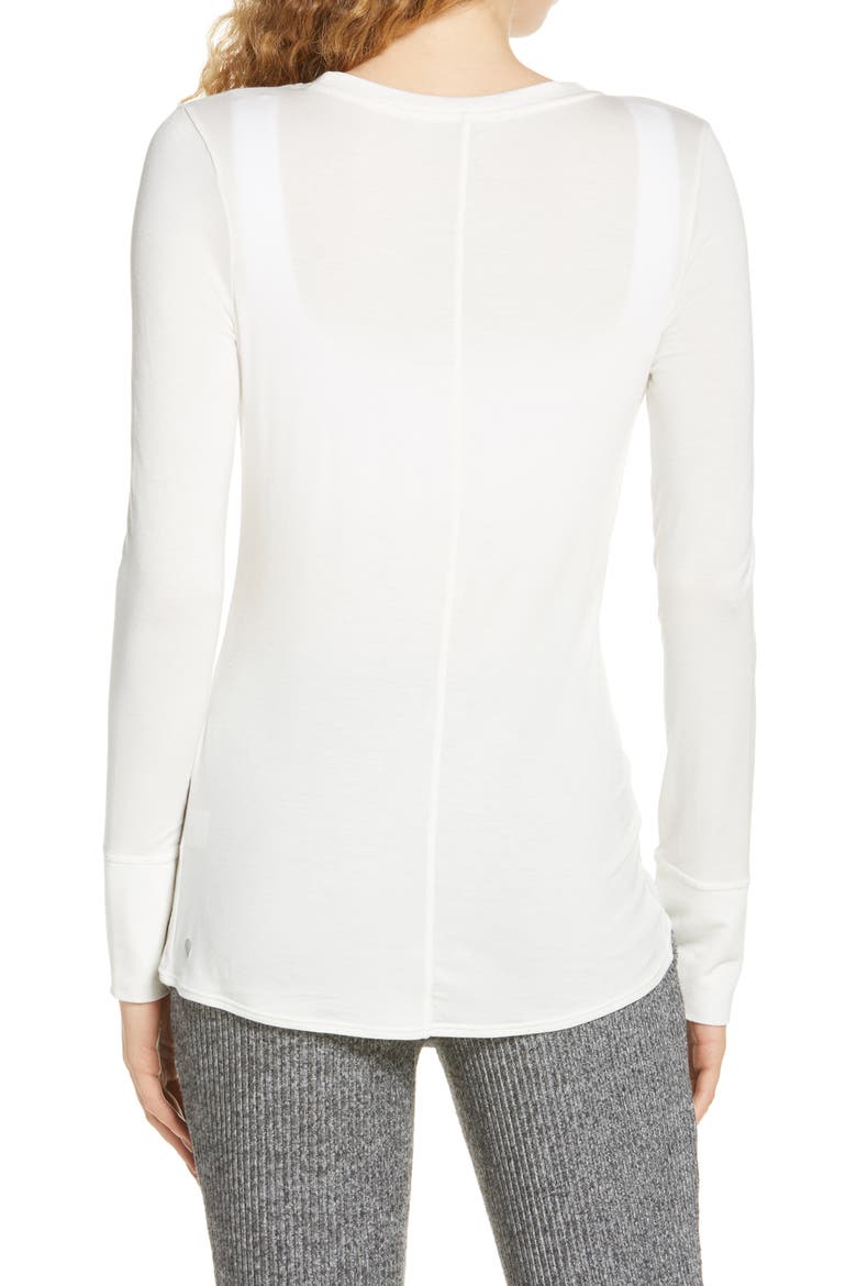 Peaceful Soft Twist T-Shirt, Alternate, color, IVORY CLOUD