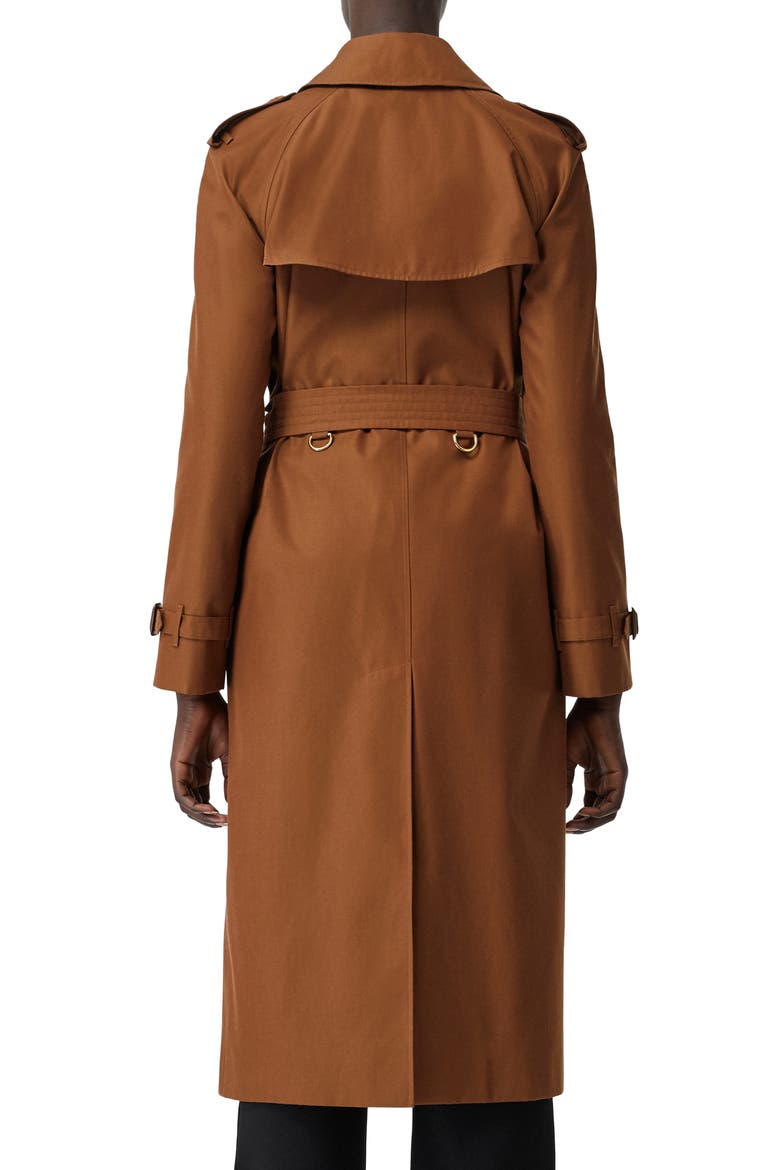 Waterloo Relaxed Fit Cotton Trench Coat, Alternate, color, CHESTNUT BROWN