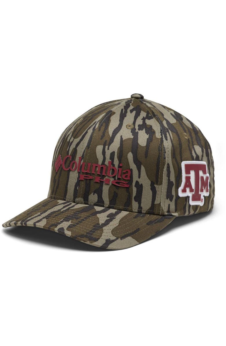 Columbia Men's Columbia Mossy Oak Camo Texas A&M Aggies Bottomland Flex Hat, Main, color, Camo