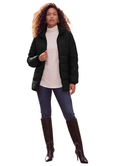 Plus Size Lightweight Quilted Jacket
