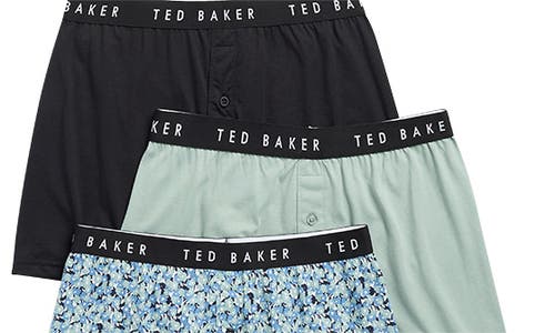 Ted Baker Assorted 3-pack Knit Boxers In Multi