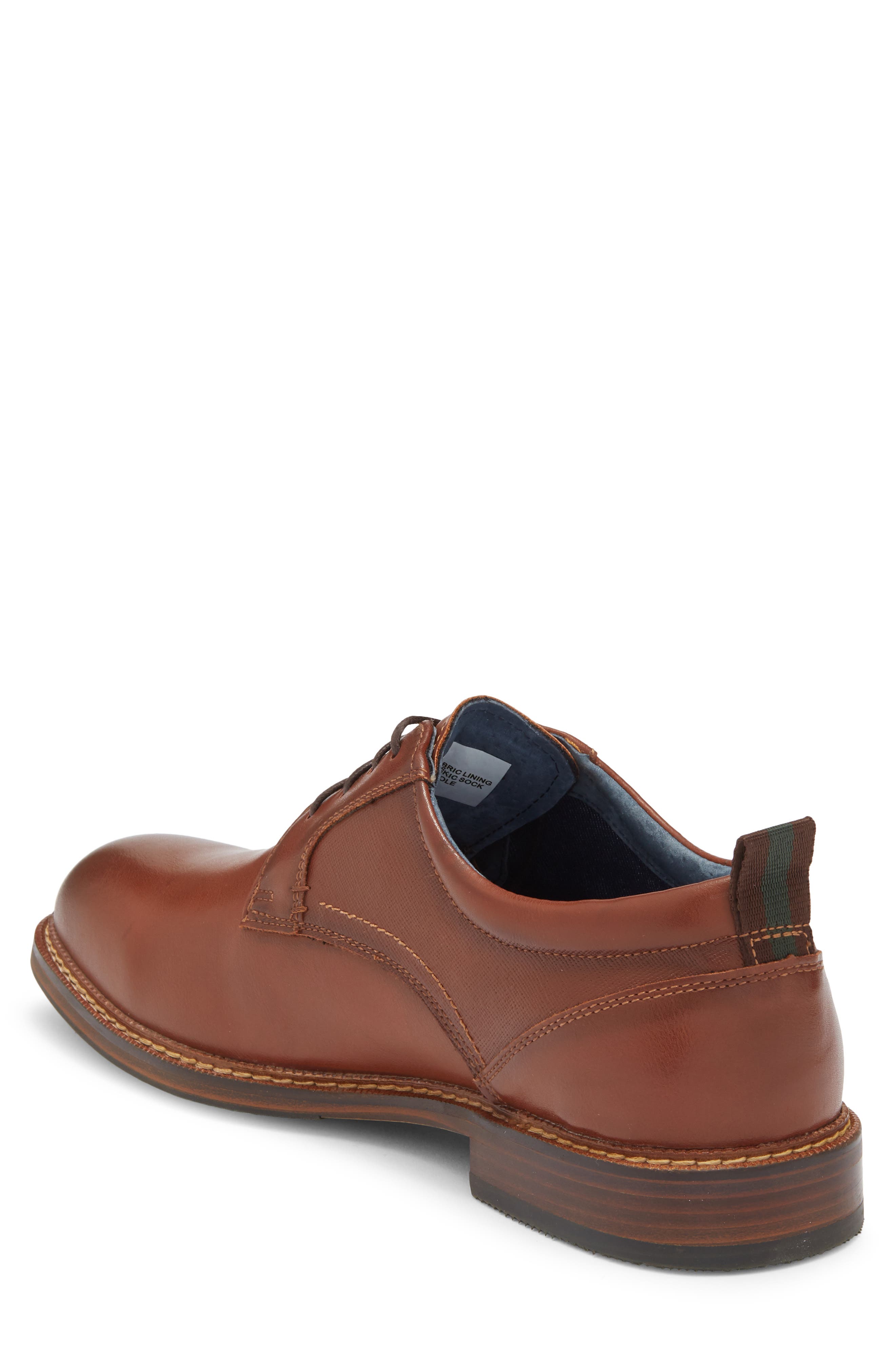Pierce Plain Toe Derby, Alternate, color, COGNAC