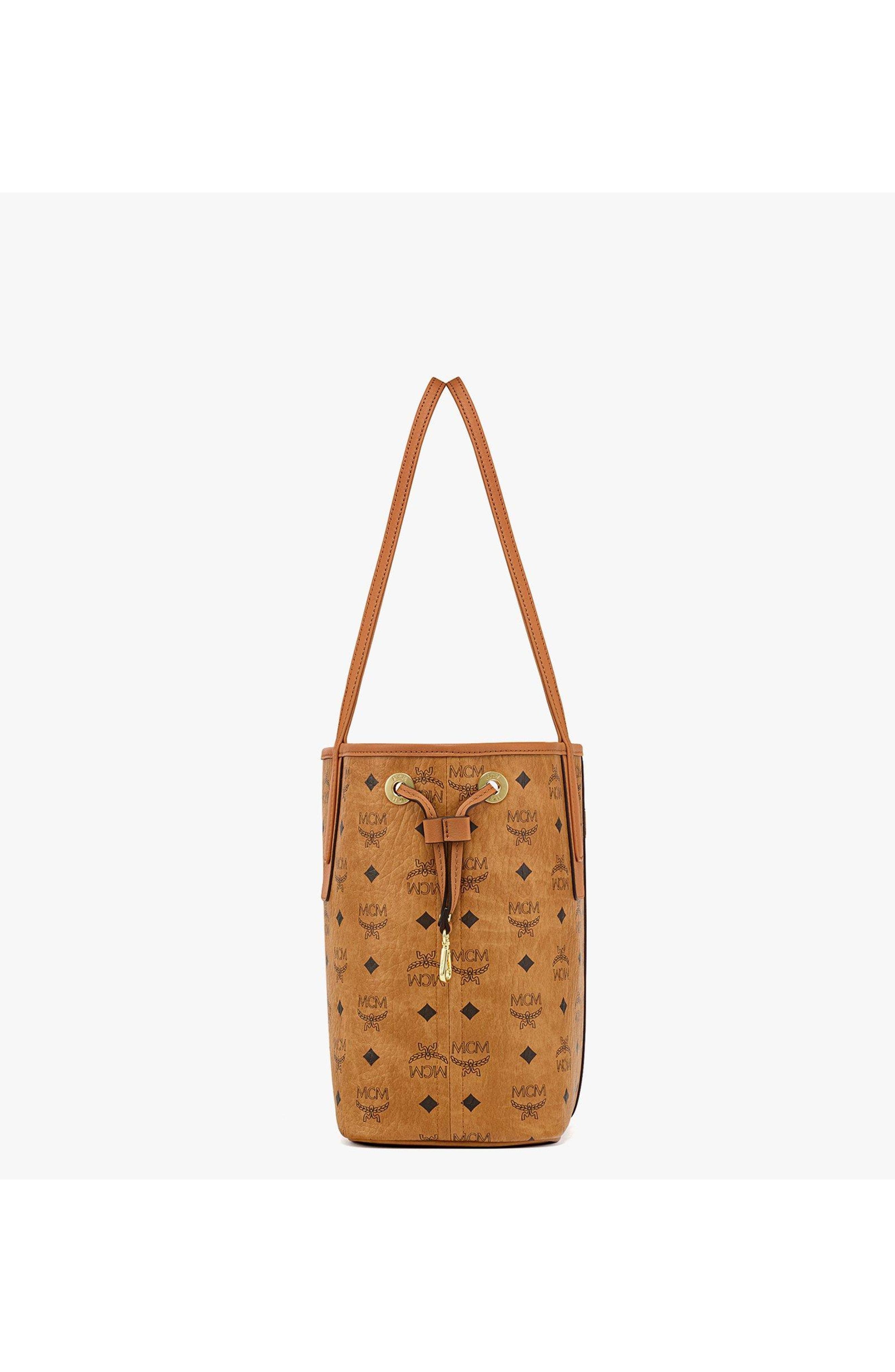 MCM Small Reversible Liz Shopper in Visetos, Alternate, color, 