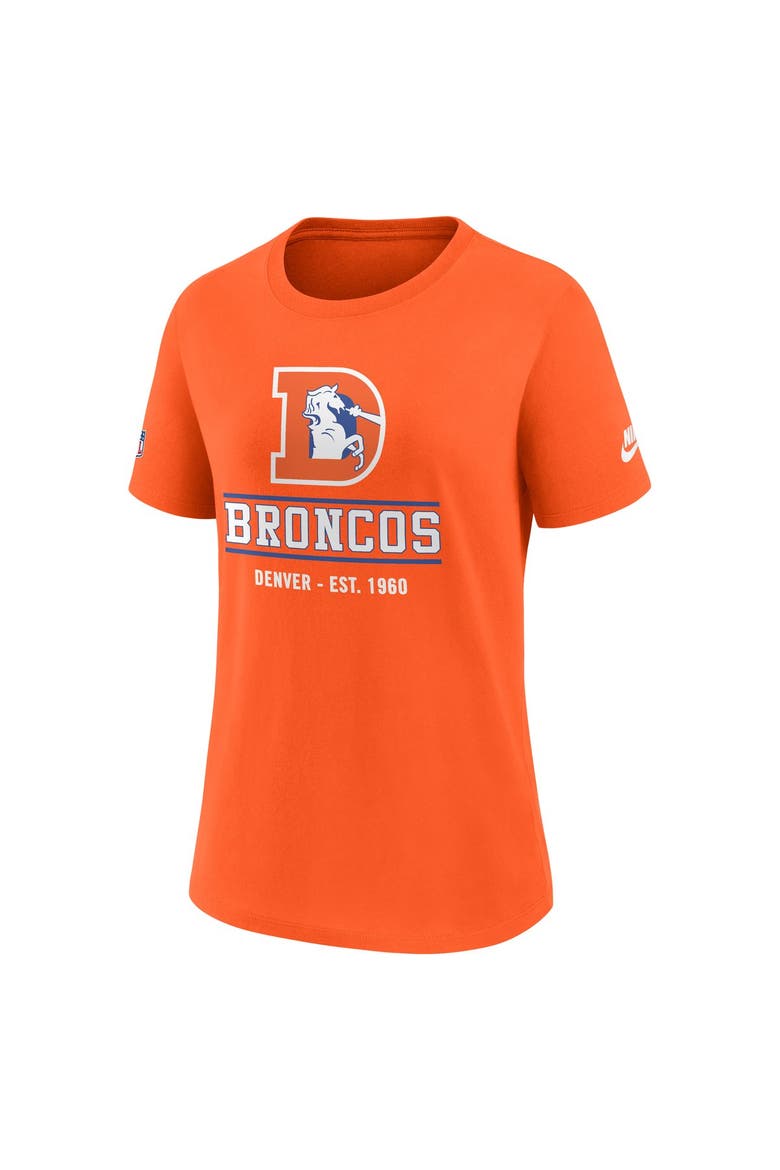 Women's Nike Orange Denver Broncos Sideline Alt Dri-FIT T-Shirt, Alternate, color, Orange