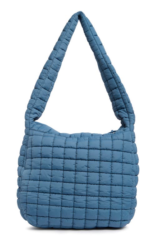 Urban Expressions Handbags Columbia Square Quilt Shoulder Bag In Denim